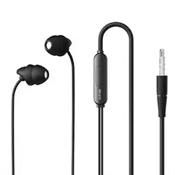 Remax Silicone Skin Wired Sleep Earphones Black Rm-619