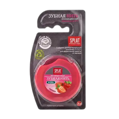 Dental Floss Biosol Strawberry 30m _ SPLAT
