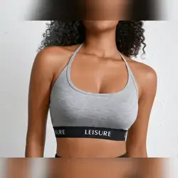 Ocili Leisure Letter Tape Halter Bra For Summer - Small