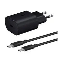 Samsung 25W EU Pin PD Adapter USB-C with Cable Type-c to Type-c