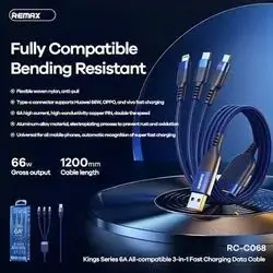 Remax Fast Charging cable USB to iPhone, Type C, Micro