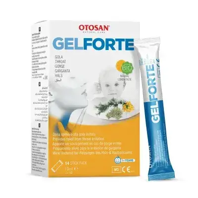 Otosan Throat Gel Forte Natural Lemon 1x10ml //جل اوتوسان لعلاج تهيج الحلق 10مل عبوات بنكهة الليمون