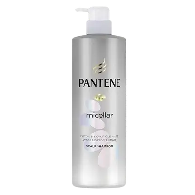 Micellar Detox & Scalp Cleanse White Charcoal Extract Scalp Shampoo 530ml _ PANTENE