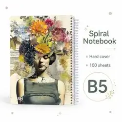 Hardcover Spiral Notebook – B5 | 100 Sheets