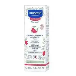 Mustela Baby Face moisturizing cream 40 ml /كريم موستيلا بيبي المهدئ - مرطب للوجه للبشرة الحساسة للغاية - مع الأفوكادو الطبيعي وأمبير. Schizandra Berry - خال من العطور