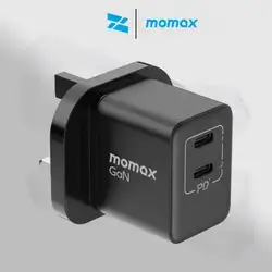 Momax ONEPLUG 35W 2-Port GaN Mini Charger Black