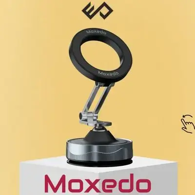 Moxedo Magnogrip Foldable Magnetic Car Phone Holder with 360° Rotating Suction Mount
