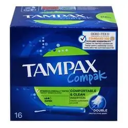 Tampax Compak Super with Applicator 16 pk