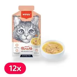 Wanpy Broth Salmon & Tuna 12x
