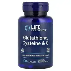 Glutathione, Cysteine& C Life Extension 100 Capsules