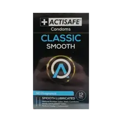 Classic Smooth Condoms 12Pcs _ ACTISAFE