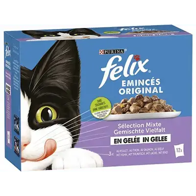Felix Cat Wet Food Gelle 12x100g