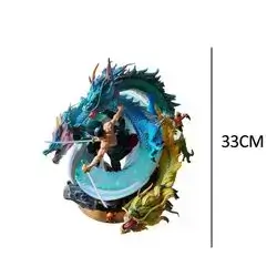 Roronoa Zoro Large And Three Dragon 2 Blue And 1 Yellow 33cm