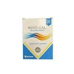 KIVO CAL Calcium 600MG (Bone Health Support) 30 Capsules_Kievo Pharma