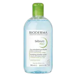 Sebium H2O Purifying Cleansing Micellar Water for Combination & Oily Skin 500ml _ BIODERMA