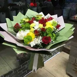 Bouquet Flowers- Yellow&White&Red