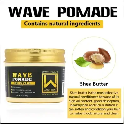 120g Wave Styling Wax Set - Strong Hold 360° Wave Layered Styling Gel - Blue