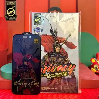 Tempered Glass Matte Spy/privacy + Anti Blue / Anti Blu-ray Monkey King