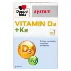 Vitamind3 1400IU+K2 100mcg(doppel herz)30tablet
