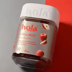 hola Ultra ACV Double-Strength Apple Flavor 60 pectin gummies