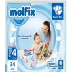 Molfix Baby Daiper Maxi No4+ X34