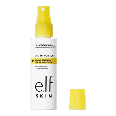 All Set For Sun Broad Spectrum SPF45 Sunscreen + Setting Spray 60ml _ e.l.f