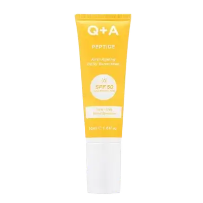 Peptide Anti-Ageing Daily Sunscreen SPF50 High Protection 50ml _ Q+A