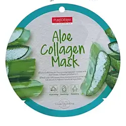 Purederm Aloe Collagen Mask, Main Ingredient Aloe Vera, Collagen and Vitamin E