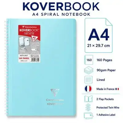 Notebook ,French ( A4) Size,160 pages.