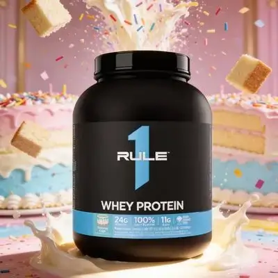 Rule 1 Whey Protein – Birthday Cake 68 servings