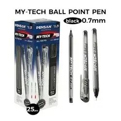 MY-TECH, pen 0.7 mm, Black , 25 pcs