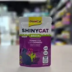 GimCat Tuna With Shrimps Broth For Adult 85g