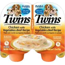 Inaba Twin Packs - With Chicken & Vegetables & Beef 70g