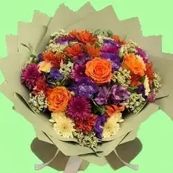 Orange & Purple Bouquet