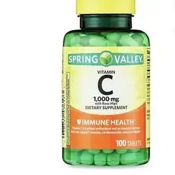 Spring Valley Vitamin C with Rose HIPS 1000MG Tablets 100 Tablet
