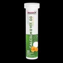 calcium & vit d3 orange flavour 20 effervescent tablets