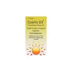 COLEVIT D3 25000IU FOOD SUPPLEMENT CAPSULE