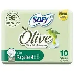 Sofy Olive, Olive Oil Moisturizer, Regular 10pads