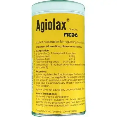agiolax granules, MEDA , plant preparation for constipation
