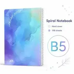 Hardcover Spiral Notebook – B5 | 100 Sheets