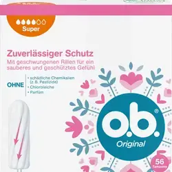 سدادات قطنية أصلية سوبر، 56 قطعة//Tampons Original Super, 56 pieces