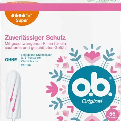 سدادات قطنية أصلية سوبر، 56 قطعة//Tampons Original Super, 56 pieces