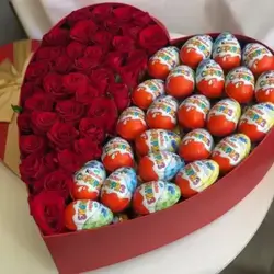 Heart Box With Red Flower