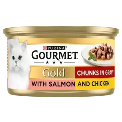 Purina Gourmet Gold Salmon & Chicken Flavour 85g