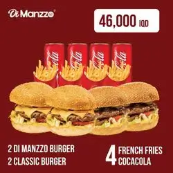 2 Dimanzzo Burger And 2 Classic Burger
