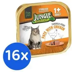 Jungle sterilised chicken 100gx16