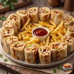 Chicken Shsawarma Platter - 25 Pcs