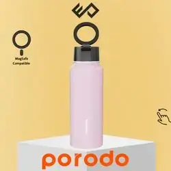 Porodo Lifestyle MagSafe Mount 1L Water Bottle - Pink