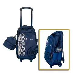 school backbags with wheels and large size