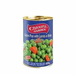 Chtoura Garden Green Peas With Carrots In Brine 400 Gm